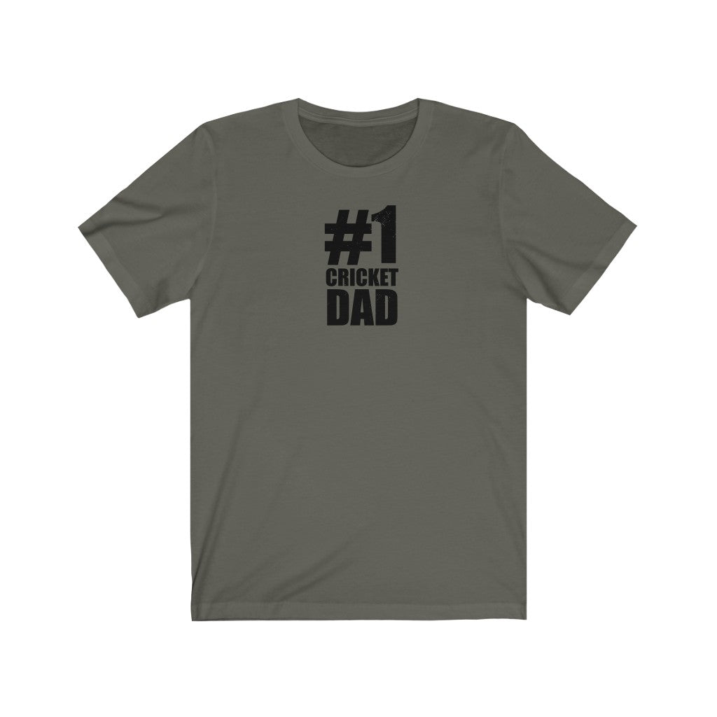 #1 Cricket Dad T-Shirt