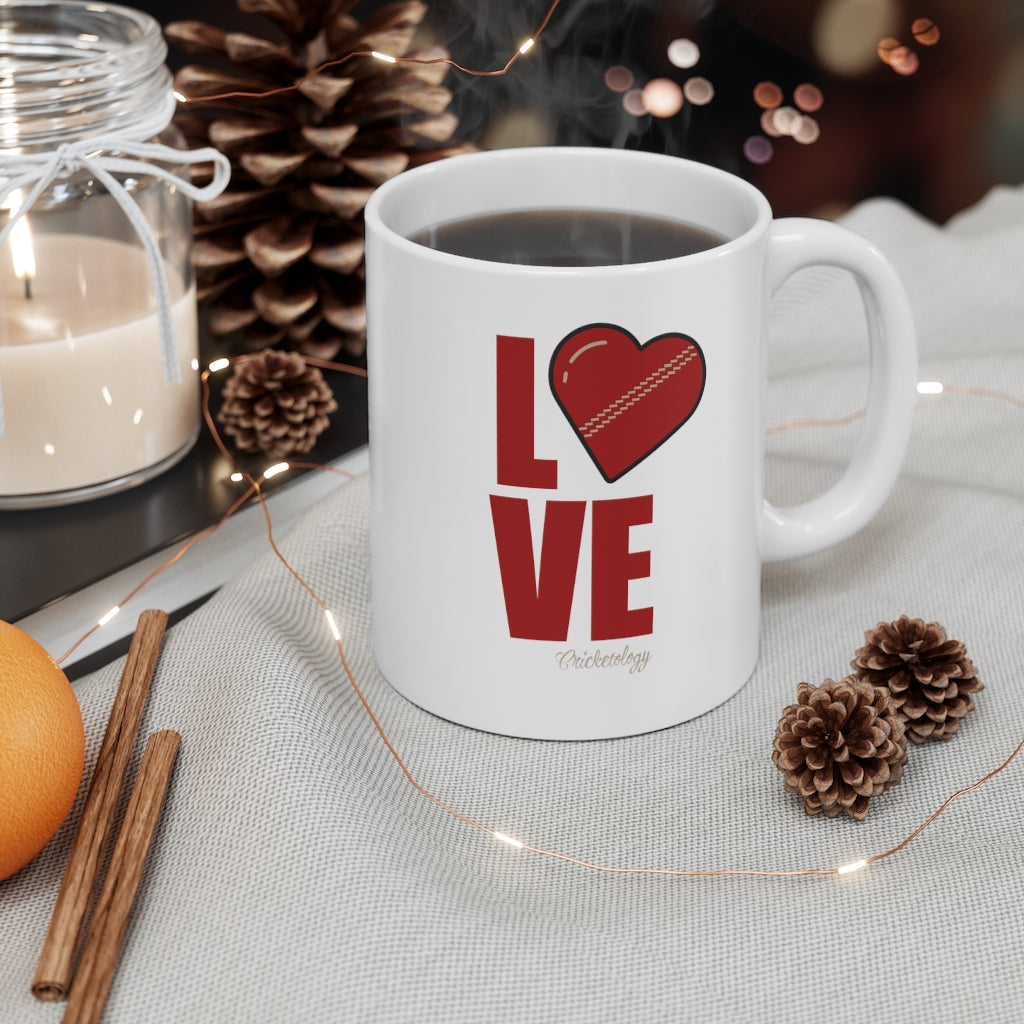 'Love' Cricket Mug