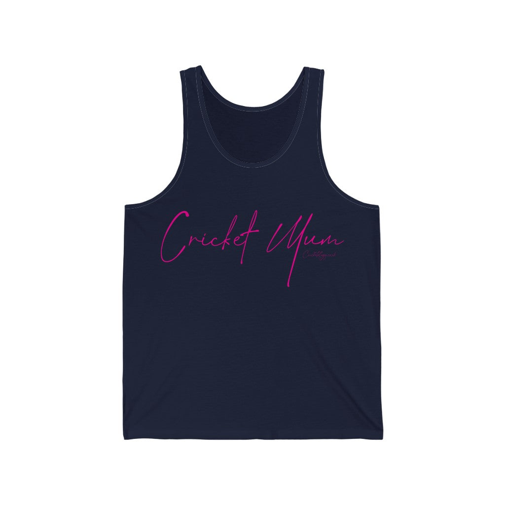 Cricket Mum Tank Top Pink
