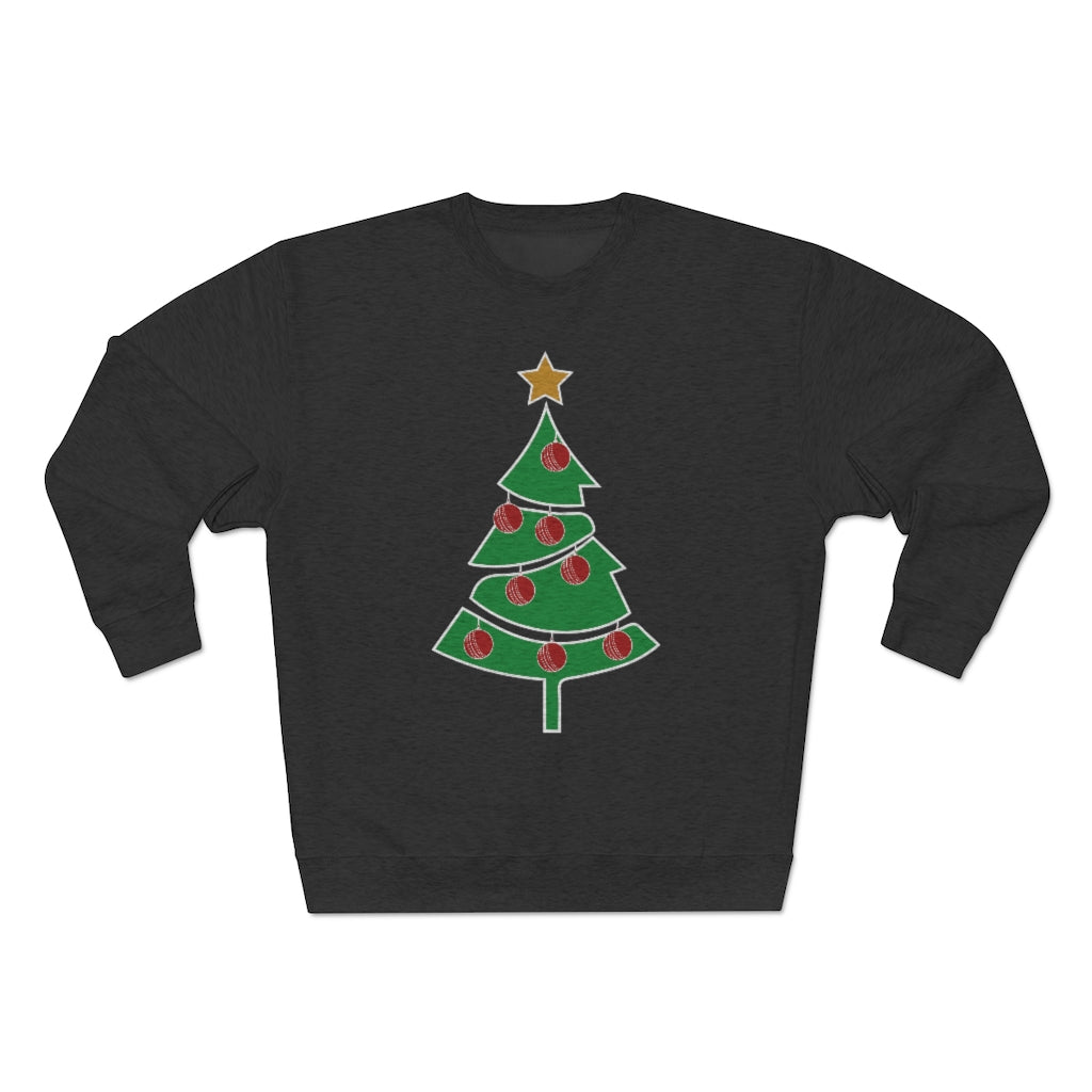 Cricket Ball Christmas Tree Jumper