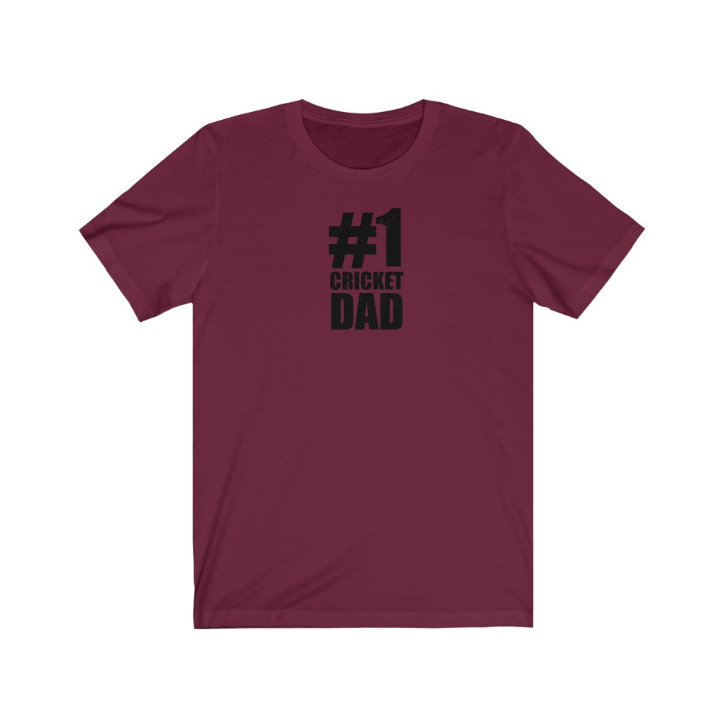 #1 Cricket Dad T-Shirt