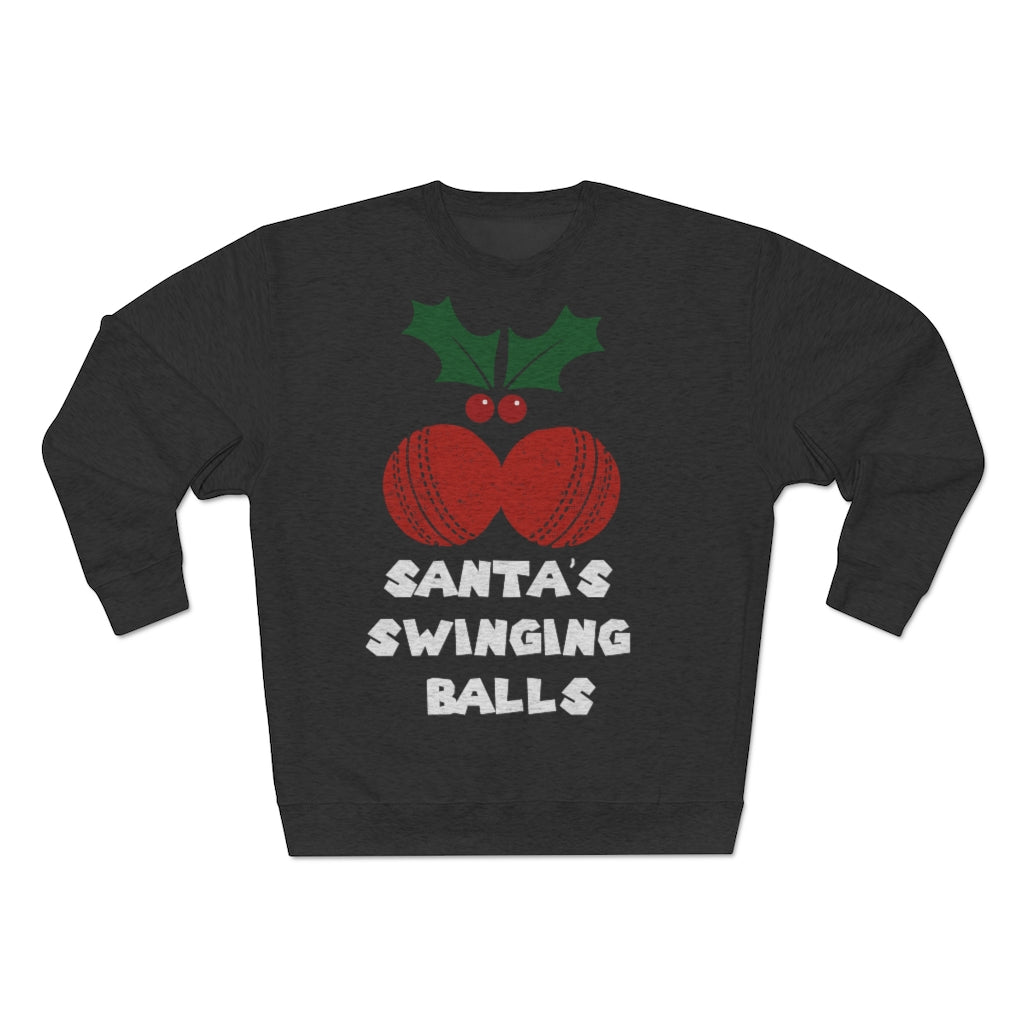 Santa's Swinging Balls Christmas Jumper