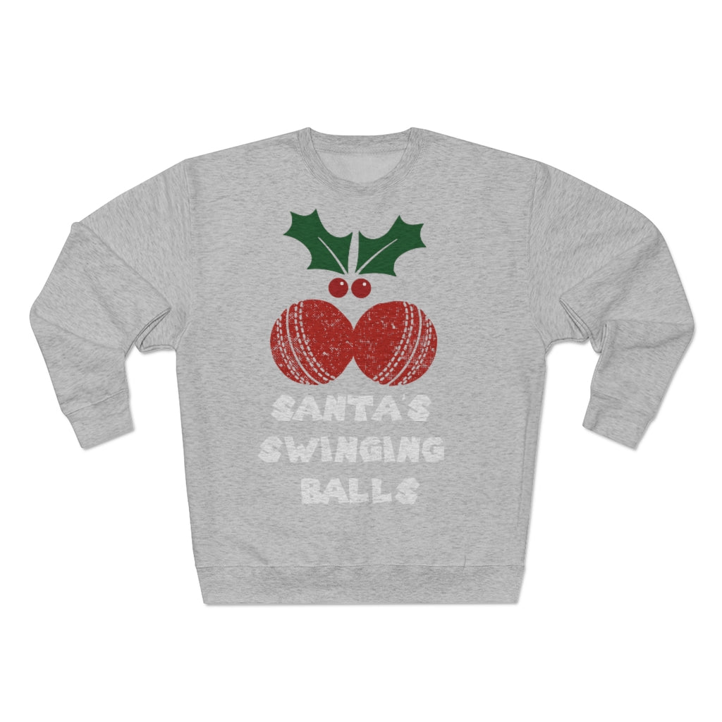 Santa's Swinging Balls Christmas Jumper