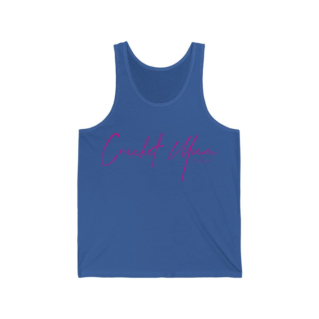 Cricket Mum Tank Top Pink