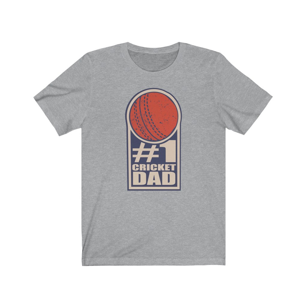 #1 Cricket Dad T-Shirt