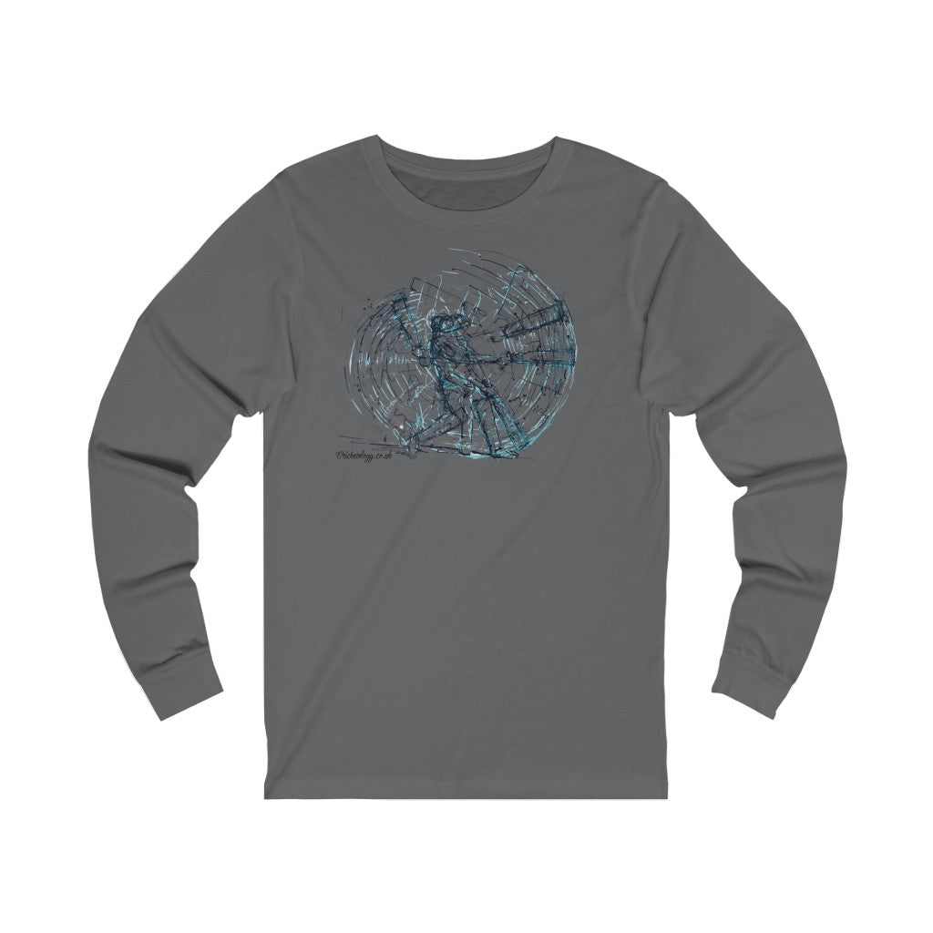 Don Bradman Artwork Long Sleeve T-Shirt