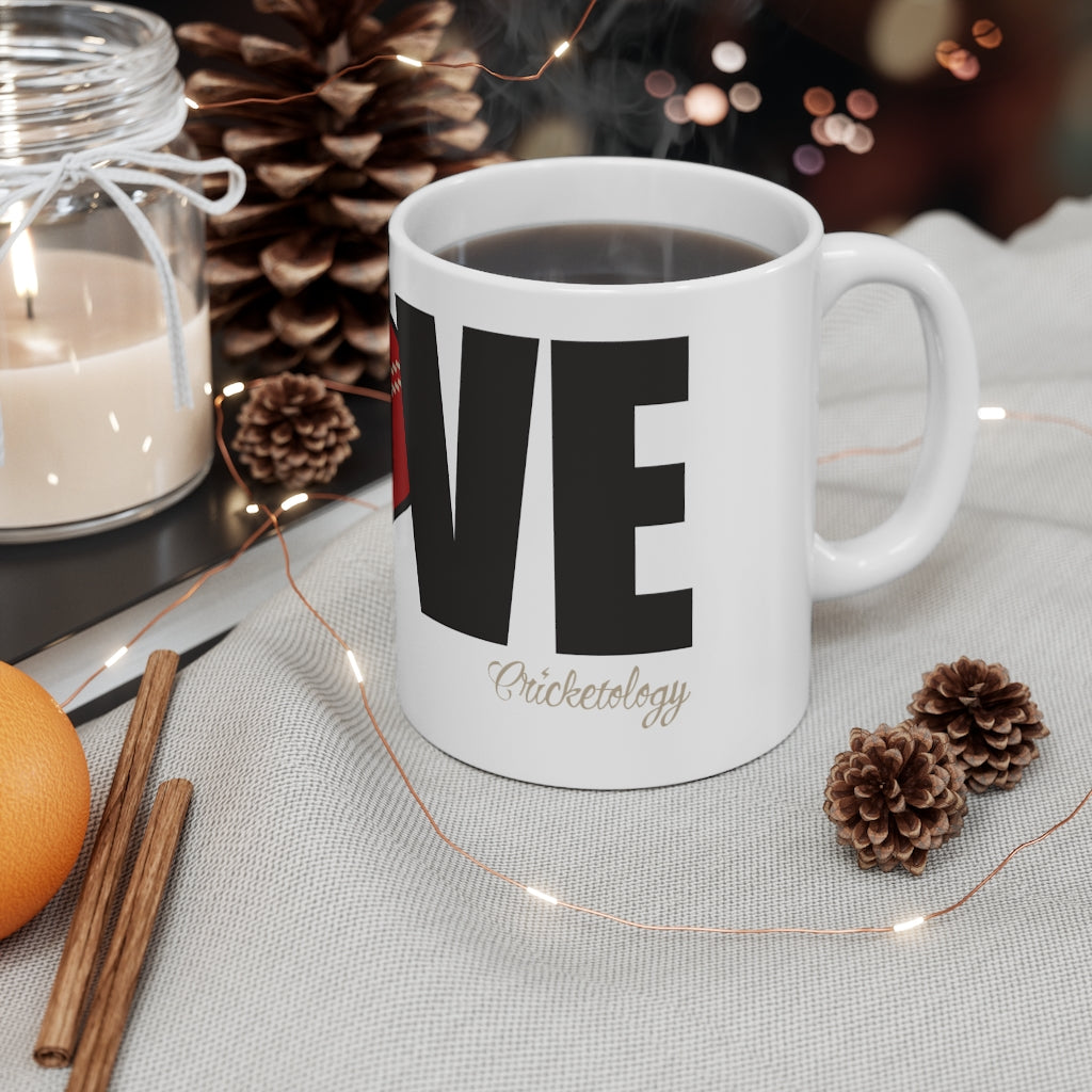 'LOVE' Cricket Mug