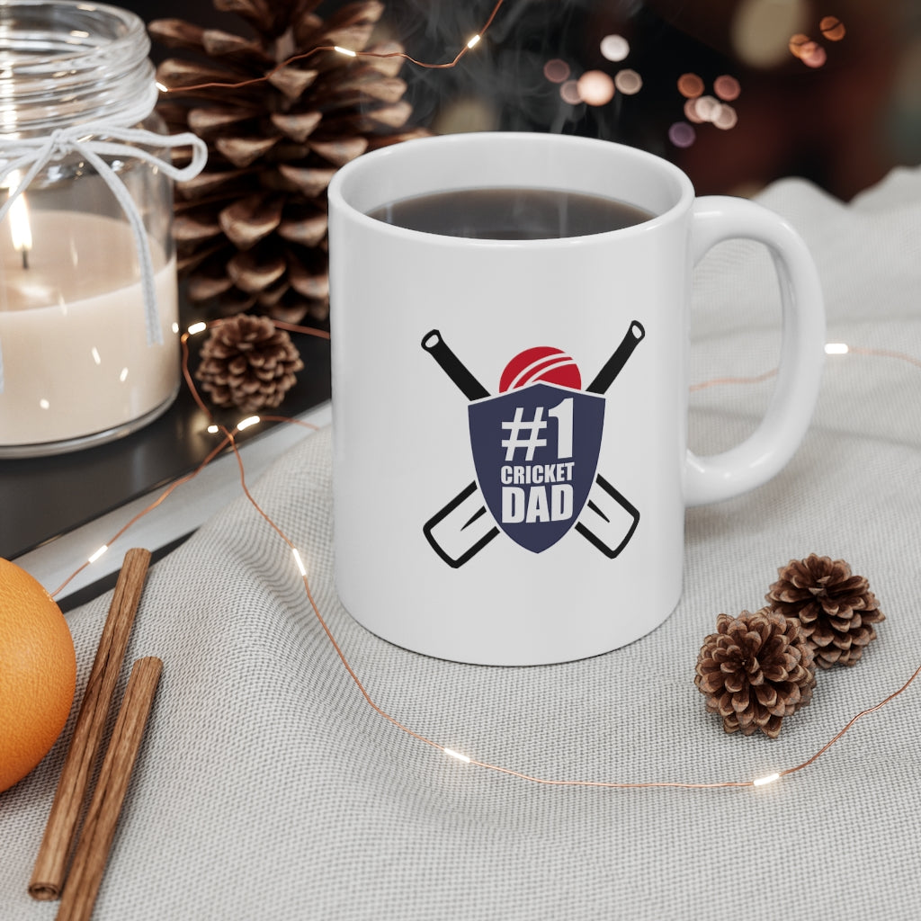 #1 Cricket Dad Mug