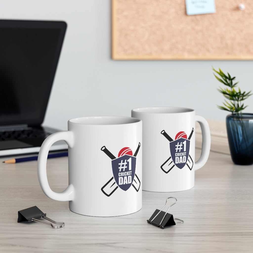 #1 Cricket Dad Mug