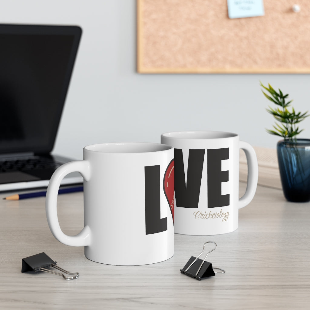 'LOVE' Cricket Mug