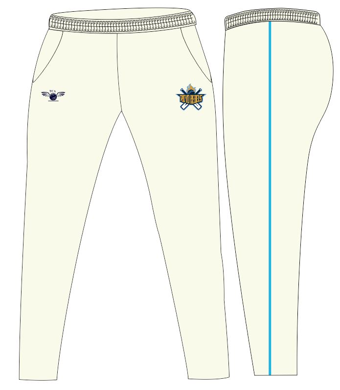 Junior White Playing Trousers (Mytholmroyd CC)