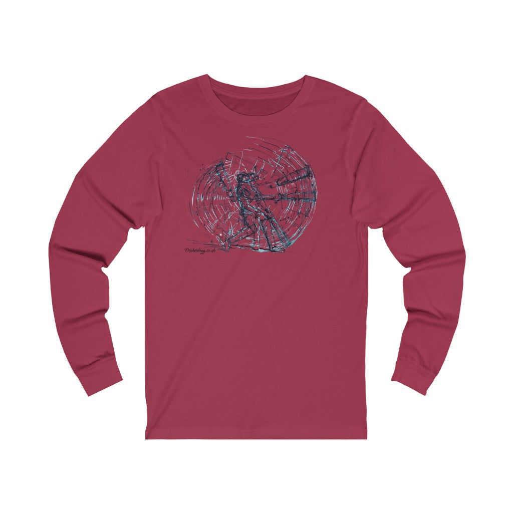 Don Bradman Artwork Long Sleeve T-Shirt
