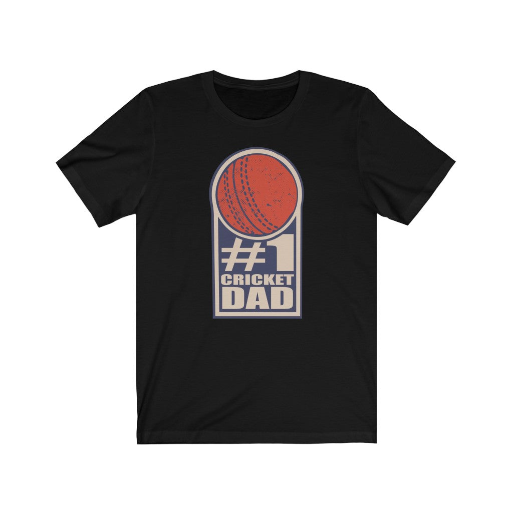 #1 Cricket Dad T-Shirt