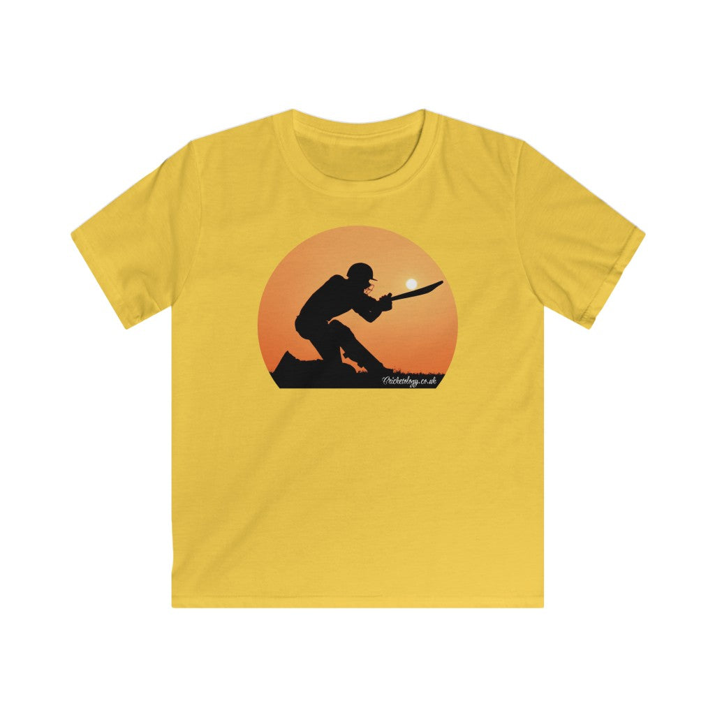 Kids Sunset Cricket T-Shirt