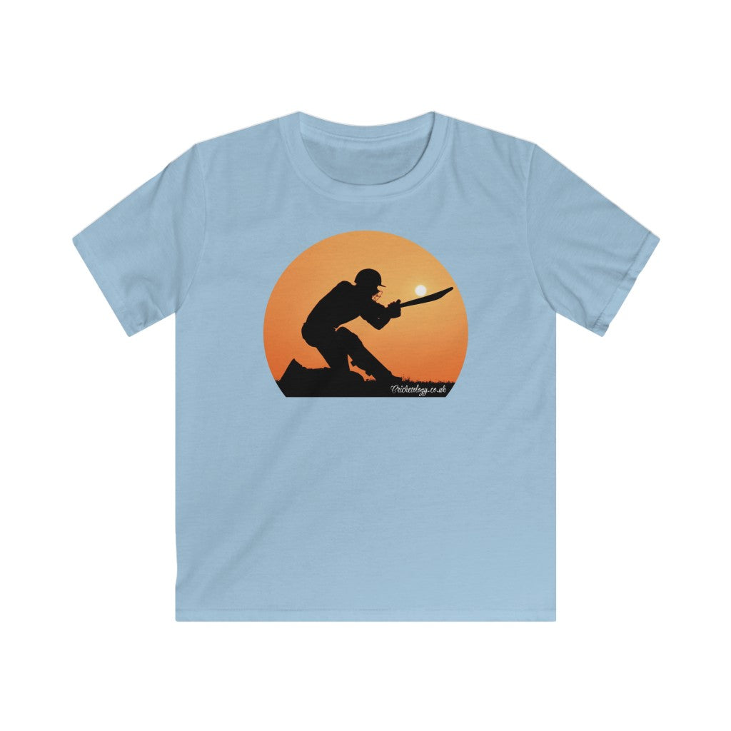 Kids Sunset Cricket T-Shirt