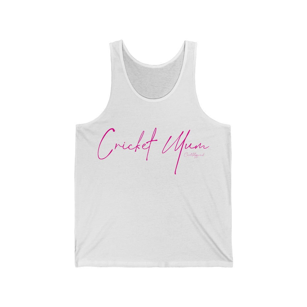 Cricket Mum Tank Top Pink
