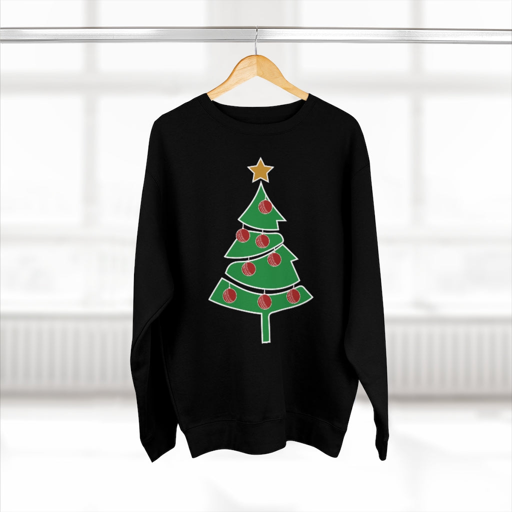 Cricket Ball Christmas Tree Jumper