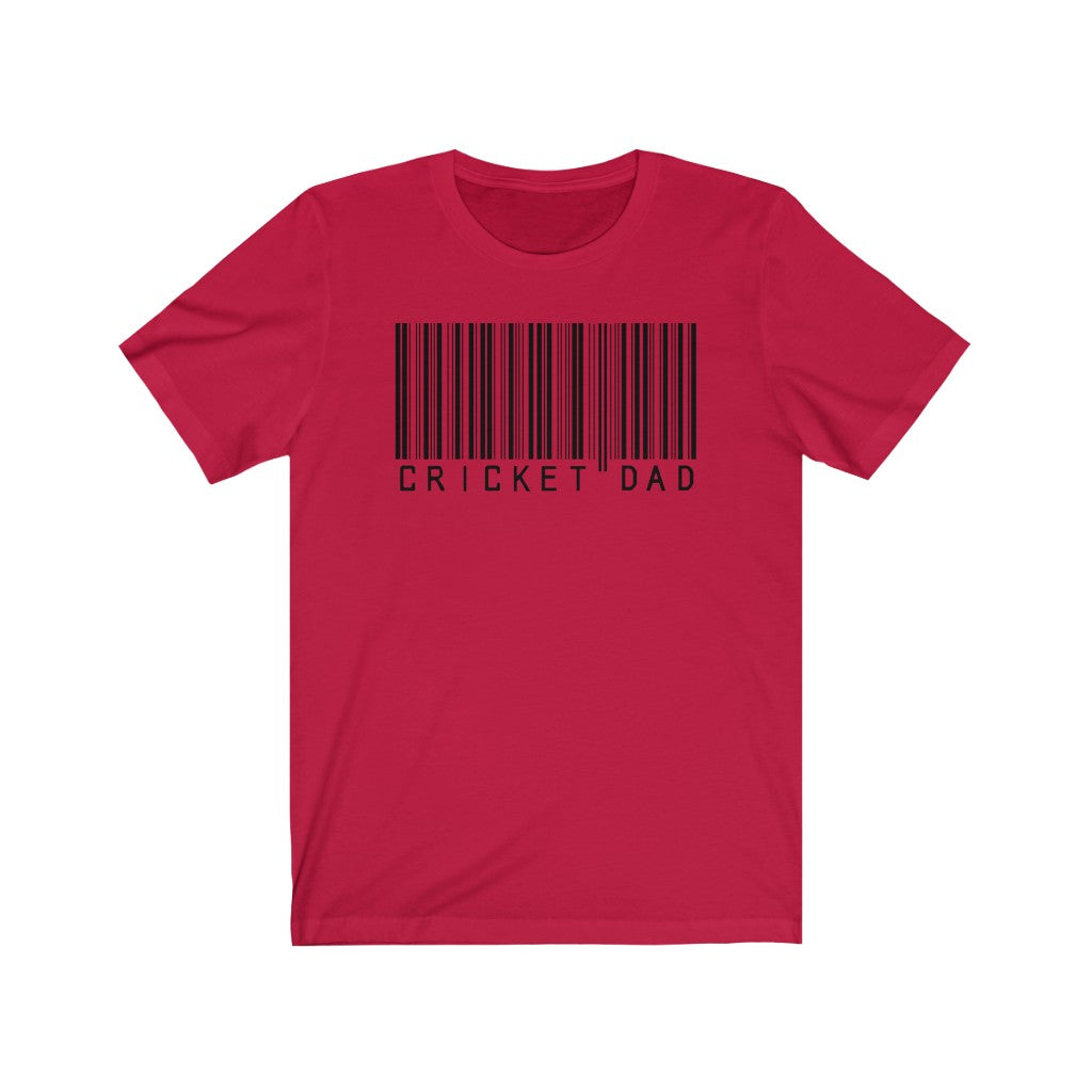 Cricket Dad Barcode T-Shirt