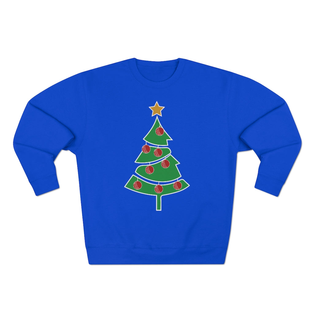 Cricket Ball Christmas Tree Jumper