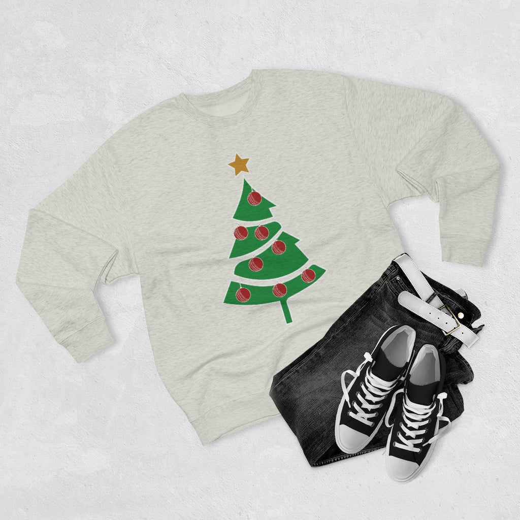 Cricket Ball Christmas Tree Jumper