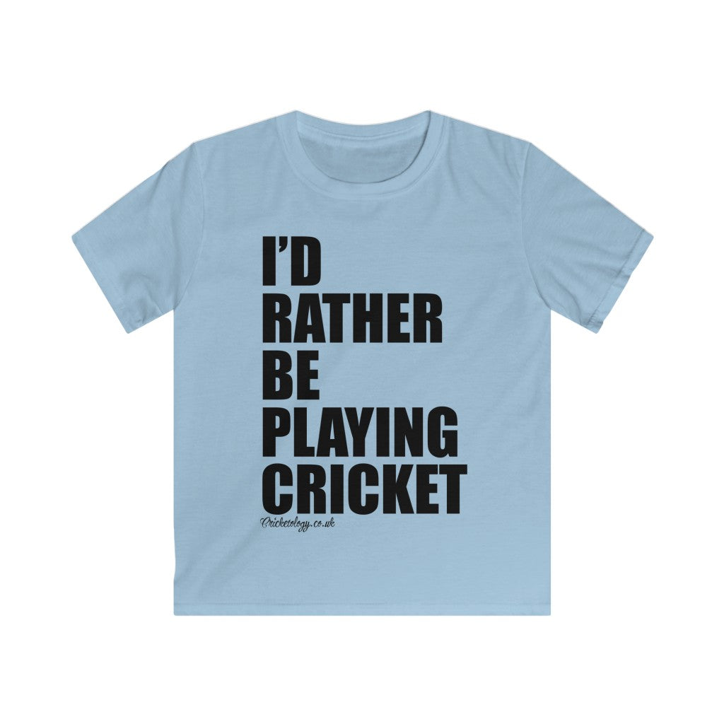 I'd rather Be Playing Cricket T-Shirt