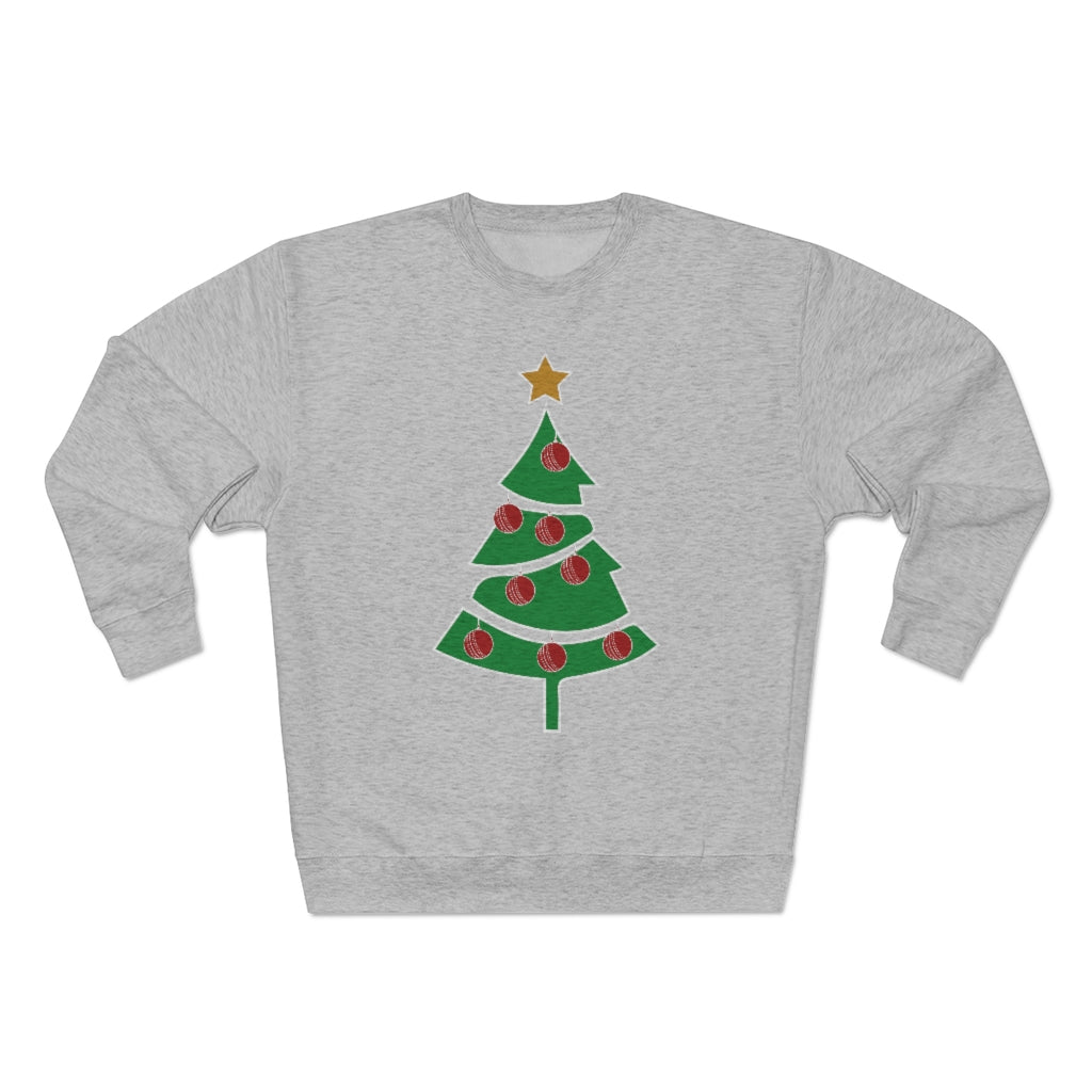 Cricket Ball Christmas Tree Jumper