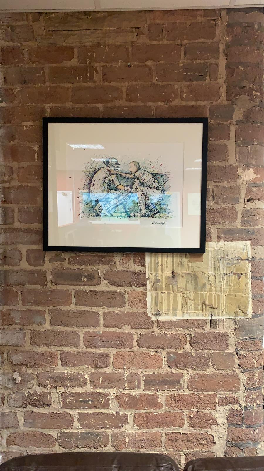 Brett Lee Andrew Flintoff Original Artwork
