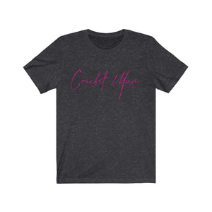 Cricket Mum Short Sleeve Tee Pink