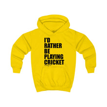 Load image into Gallery viewer, I&#39;d Rather Be Playing Cricket Kids Hoodie

