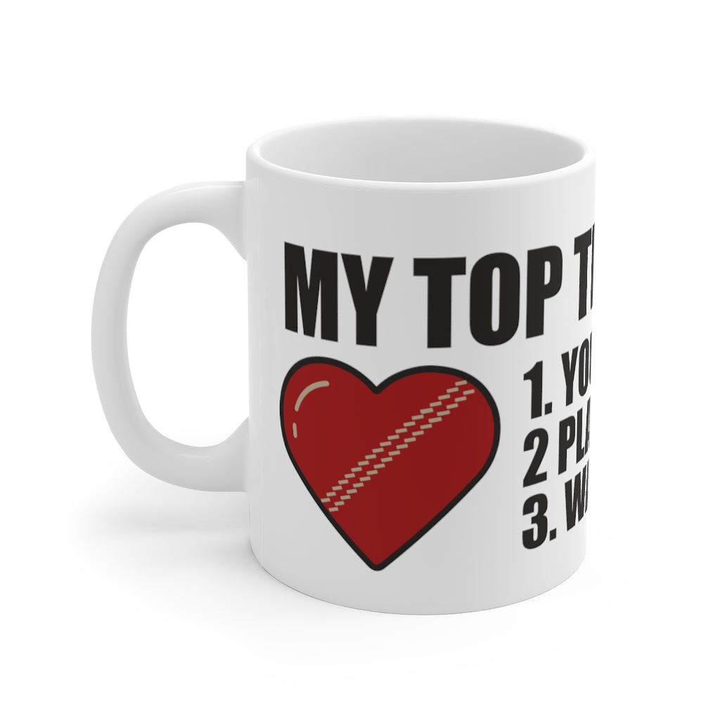My top three Loves Cricket Mug