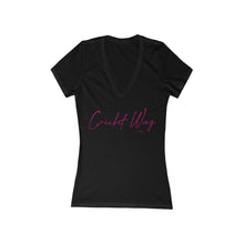 Load image into Gallery viewer, Cricket Mum Short Sleeve Deep V-Neck Tee Pink
