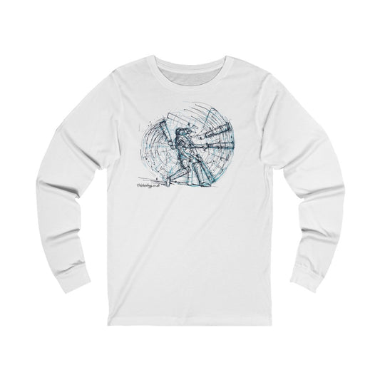 Don Bradman Artwork Long Sleeve T-Shirt