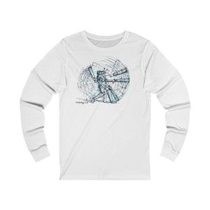 Don Bradman Artwork Long Sleeve T-Shirt