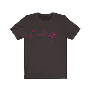 Cricket Mum Short Sleeve Tee Pink