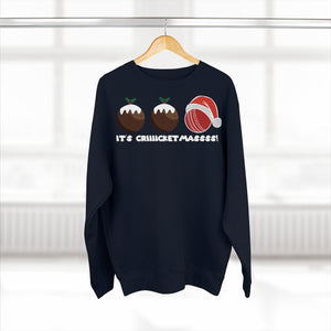 Cricket Ball Christmas Pudding Jumper