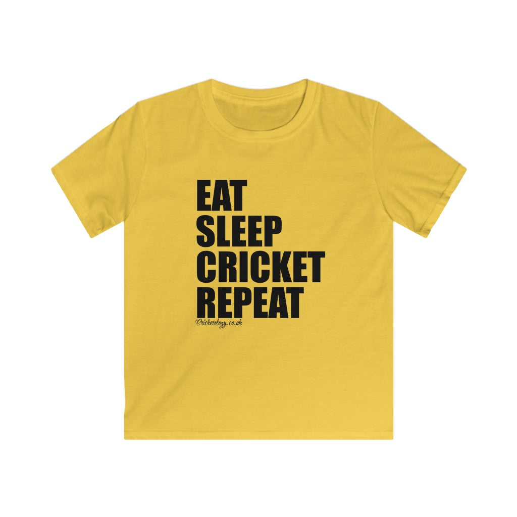 Kids EAT SLEEP CRICKET REPEAT T-Shirt