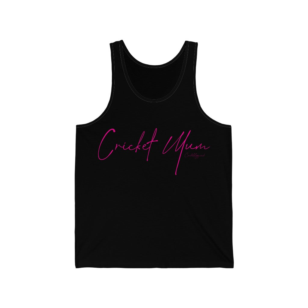 Cricket Mum Tank Top Pink