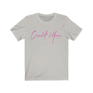 Cricket Mum Short Sleeve Tee Pink