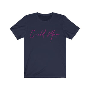 Cricket Mum Short Sleeve Tee Pink