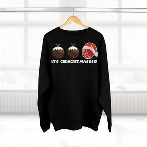 Cricket Ball Christmas Pudding Jumper
