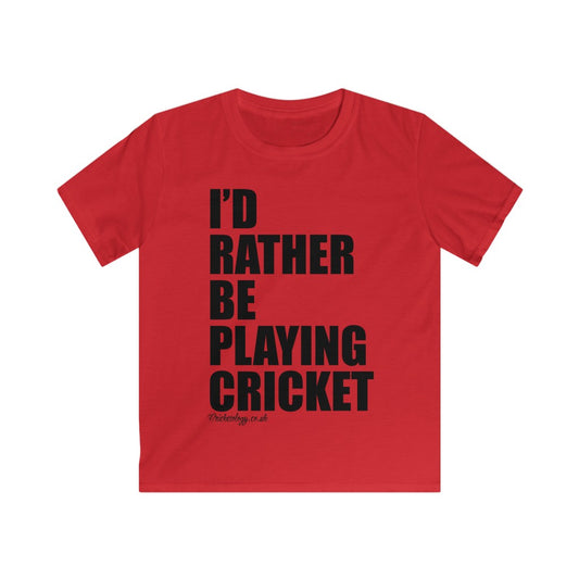 I'd rather Be Playing Cricket T-Shirt