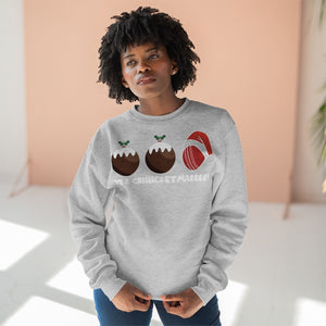 Cricket Ball Christmas Pudding Jumper