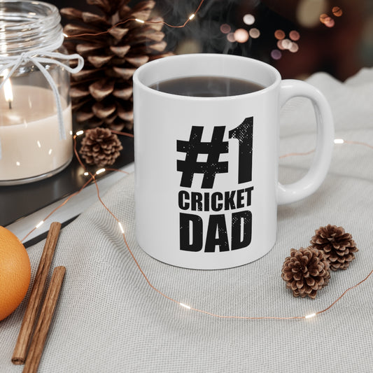 #1 Cricket Dad Mug