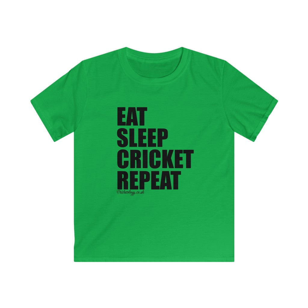 Kids EAT SLEEP CRICKET REPEAT T-Shirt