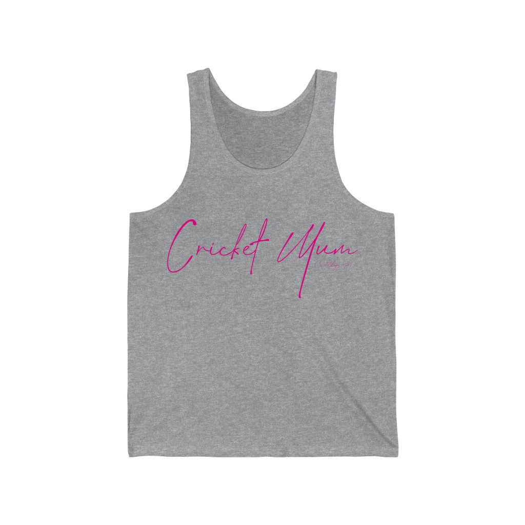 Cricket Mum Tank Top Pink