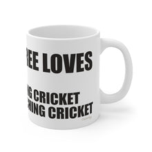 Load image into Gallery viewer, My top three Loves Cricket Mug
