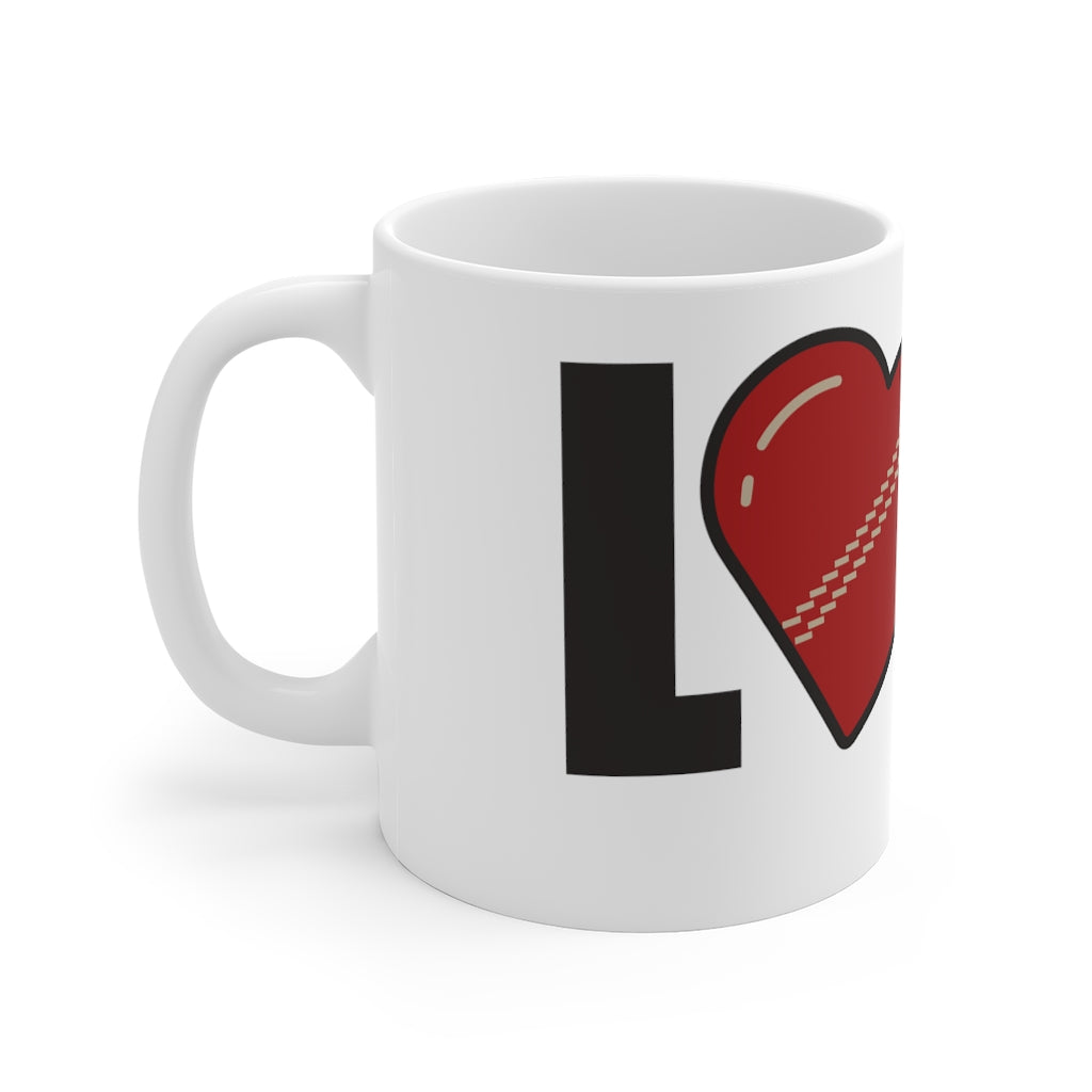 'LOVE' Cricket Mug