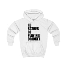 Load image into Gallery viewer, I&#39;d Rather Be Playing Cricket Kids Hoodie
