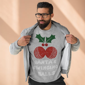 Santa's Swinging Balls Christmas Jumper